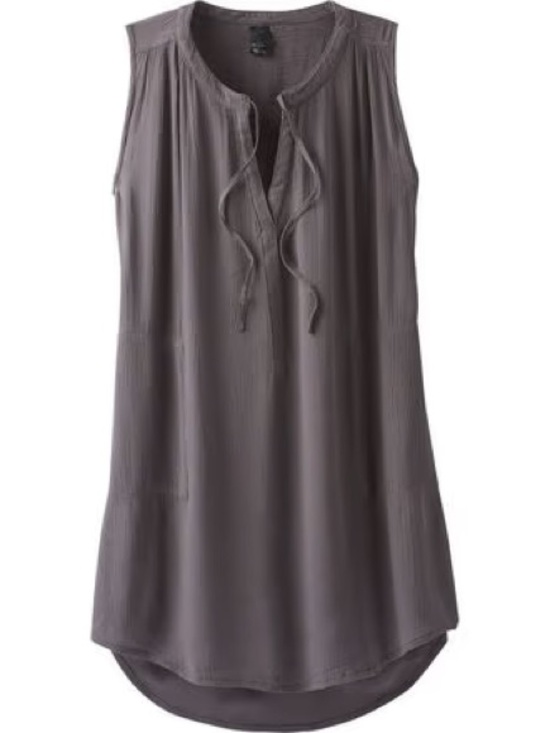 Prana Tops - Prana Women's Sleeveless V-Neck Tank in Charcoal